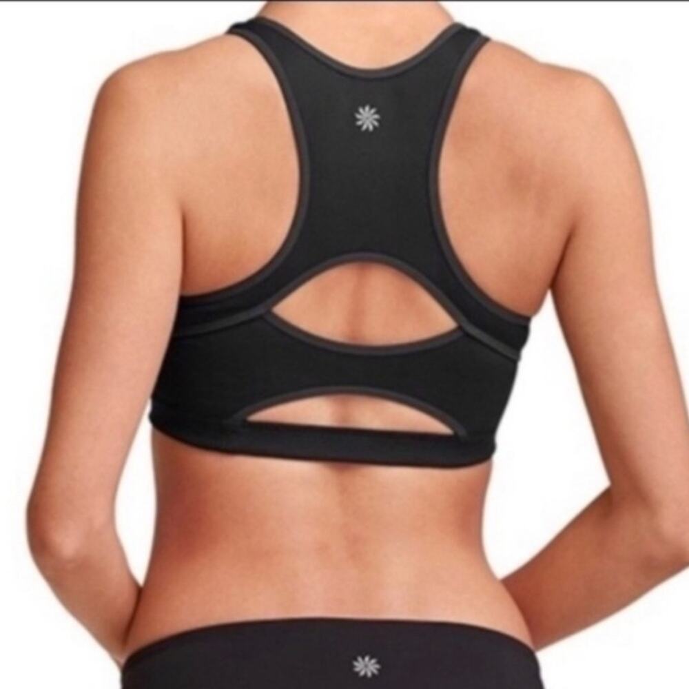 Athleta Double Dare Sports Bra in Black size XS